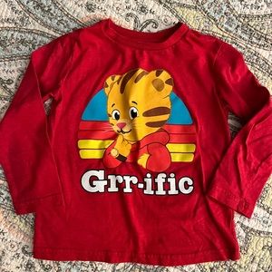 4T Daniel Tiger Long Sleeved Shirt